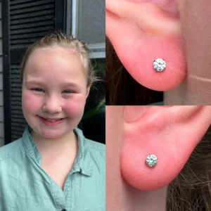 Childerns-Earlobes-Piercings-with-titanium-CZs